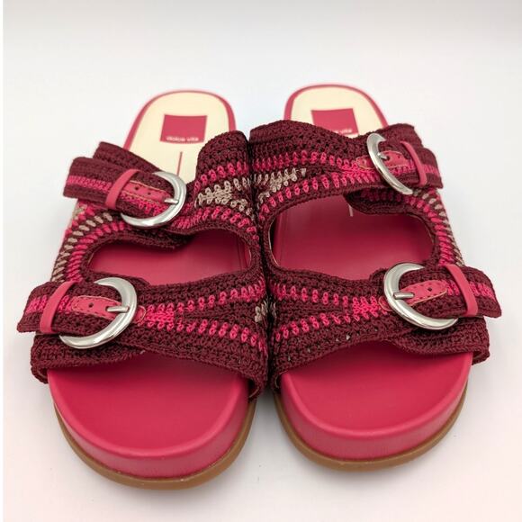 Dolce Vita Ralli Women's Wedge Knit Sandals Double Strap Slide Size US9M EU40 - Picture 2 of 12